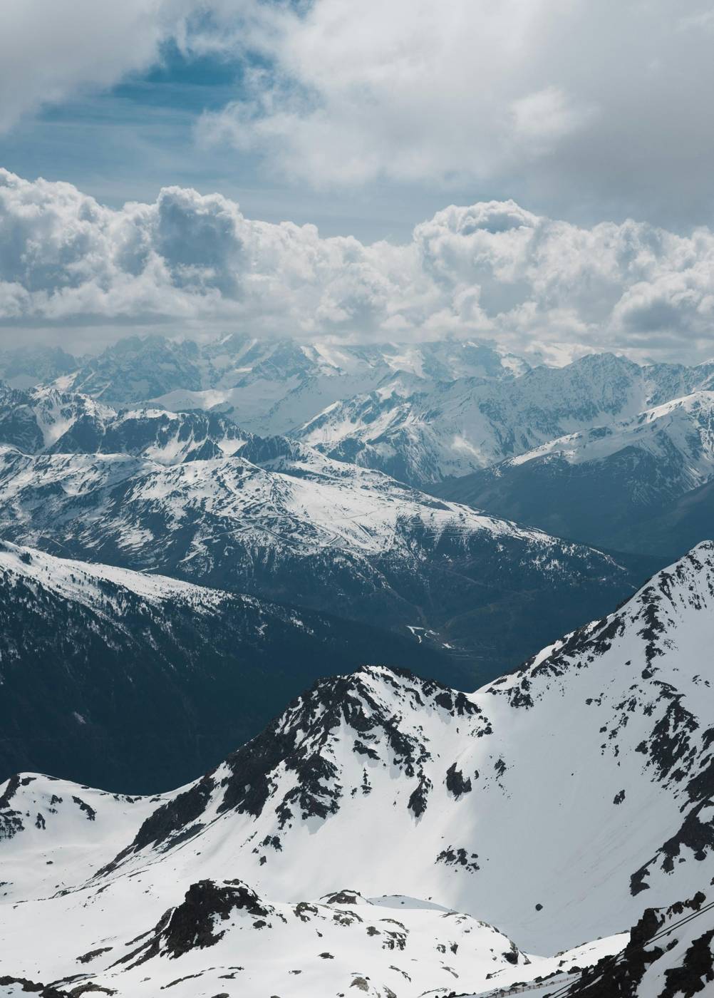 Val Thorens under fresh snow